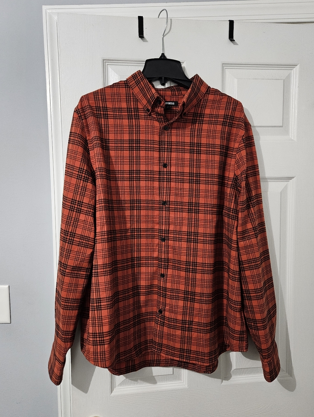 Sale: Men's Express Plaid Flannel Shirt - XL
